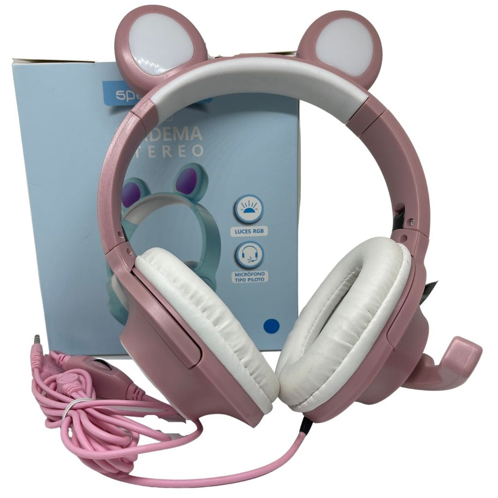 DIADEMA GAMER SG-4038- ROSA